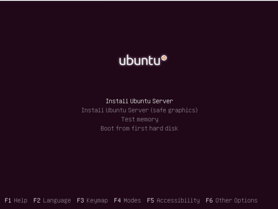 Ubuntu start screen